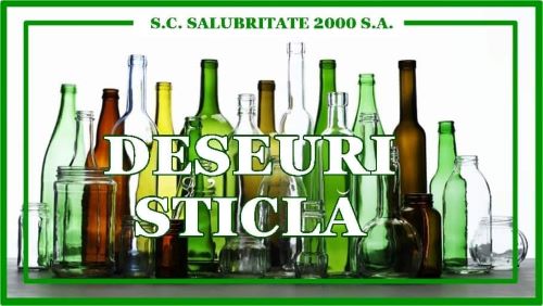 SALUBRITATE 2000: În atenția abonaților casnici din municipiul Pitești! Săptămâna aceasta se colectează deșeurile din sticlă!