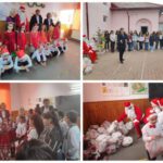 Moș Crăciun, în mijlocul elevilor din Bogați