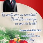 Constantin Rădulescu președintele CJ Vâlcea: Crăciun fericit! La mulți ani!