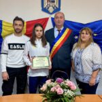 Sportiva Floarea Daniela, felicitată de primarul Sorin Vasilache