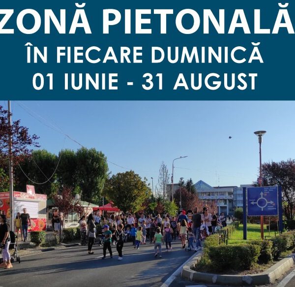 Bulevardul Dacia din Mioveni redevine spațiu de relaxare! Trafic restricționat în fiecare duminică de la 1 Iunie