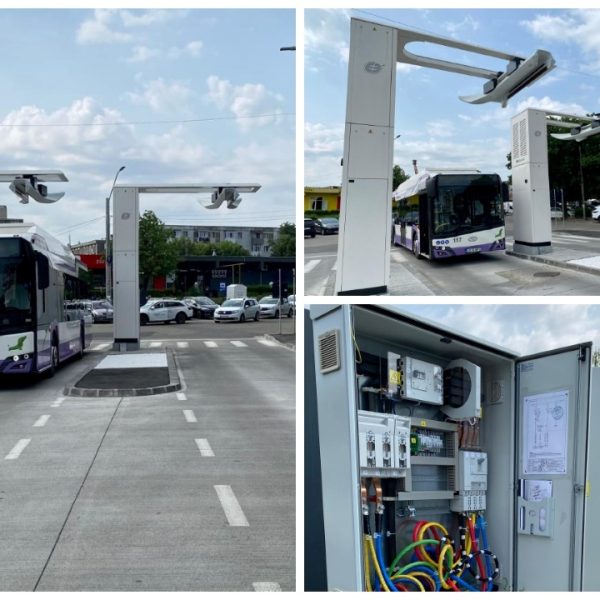 3 stații de încărcare rapidă pentru autobuze, din Pitești, au fost recepționate