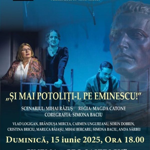 Arhiepiscopia Râmnicului oferă iubitorilor de cultură Spectacolul „Și mai potoliți-l pe Eminescu!”