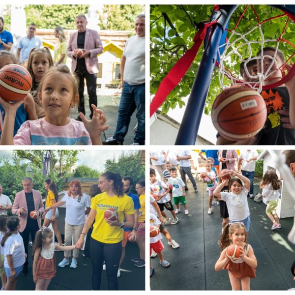 Baschetul începe de la grădiniță: „Să creștem sănătos prin baschet”, la Kinder World Ayan