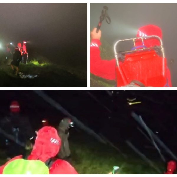 Cuplu de tineri din Vâlcea coborâți de pe munte de salvamontiștii argeșeni