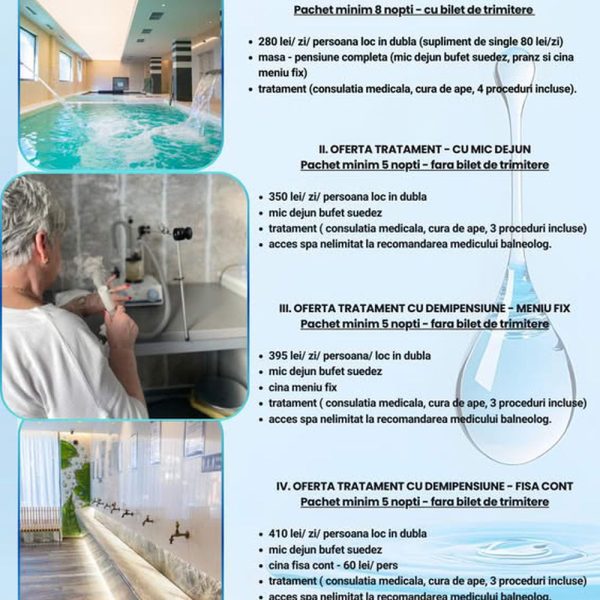 Hotel Olănești & Spa Medical: Am dat startul pachetelor de tratament pentru sezonul toamnă 2025 – primăvară 2026!