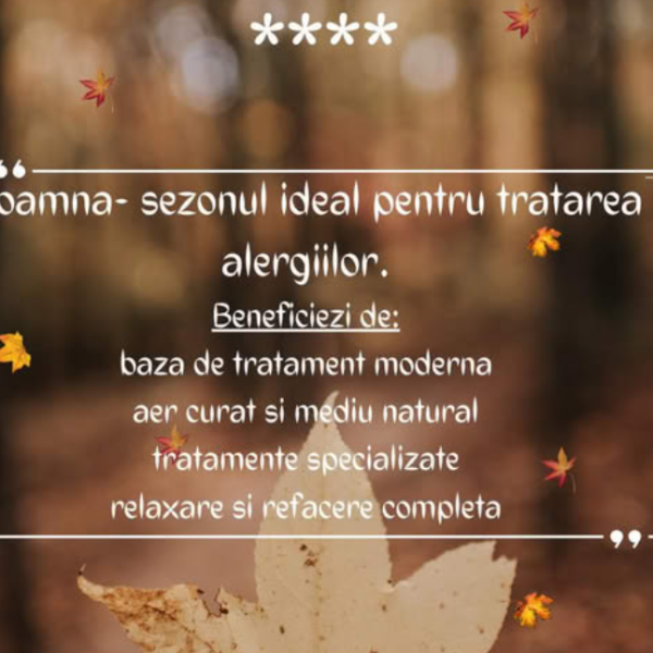 Hotel Olănești & Spa Medical te așteaptă cu pachete de tratament specializate pentru afecțiuni respiratorii și alergii