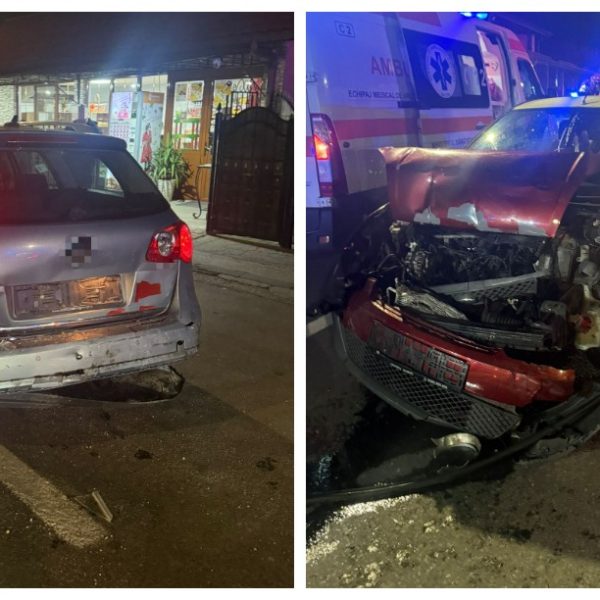 Doi răniți, după un accident provocat de o șoferiță neatentă
