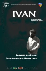 Casa de Cultură „Florin Zamfirescu” găzduiește vineri, 10 octombrie 2025, spectacolul de teatru „Ivan” de Alecsandru Dunaev