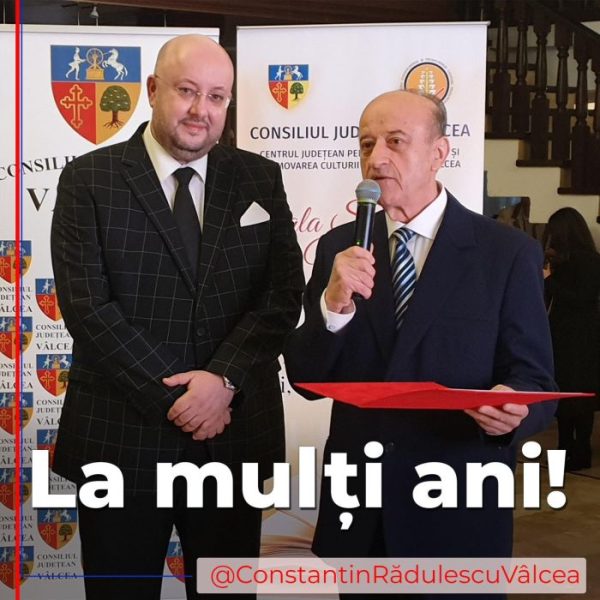 Constantin Rădulescu Președintele CJ Vâlcea: ”Asociația Seniorilor, la „majorat”! La mulți ani, dragi seniori”!