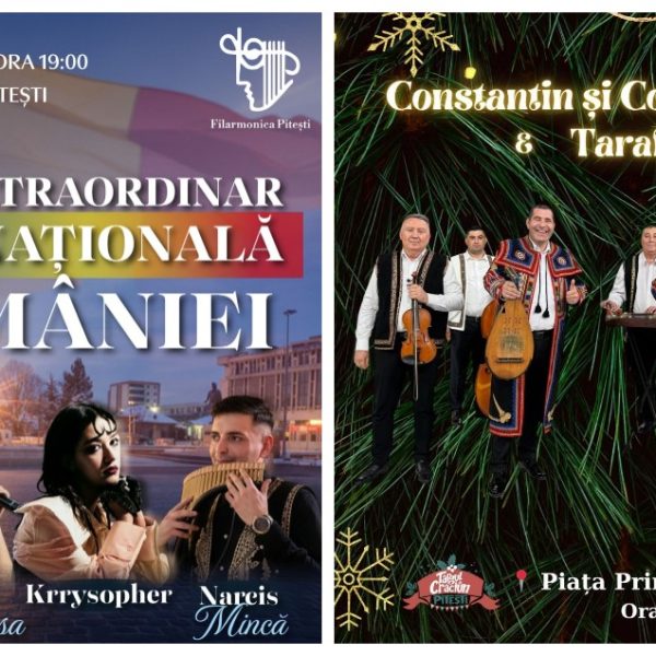 Spectacole speciale de 1 Decembrie, în Piața Primăriei Pitești!