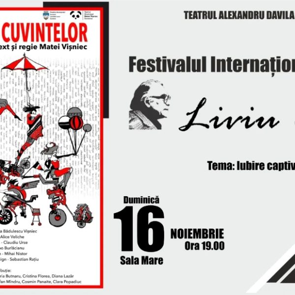 „Cabaretul cuvintelor” de Matei Vișniec, pe scena Teatrului „Alexandru Davila” — un omagiu adus limbii române și puterii cuvintelor