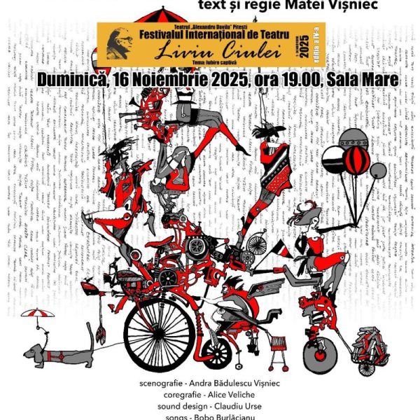 Astăzi, la Teatrul Davila, spectacolul CABARETUL CUVINTELOR, scris și regizat de Matei Vișniec