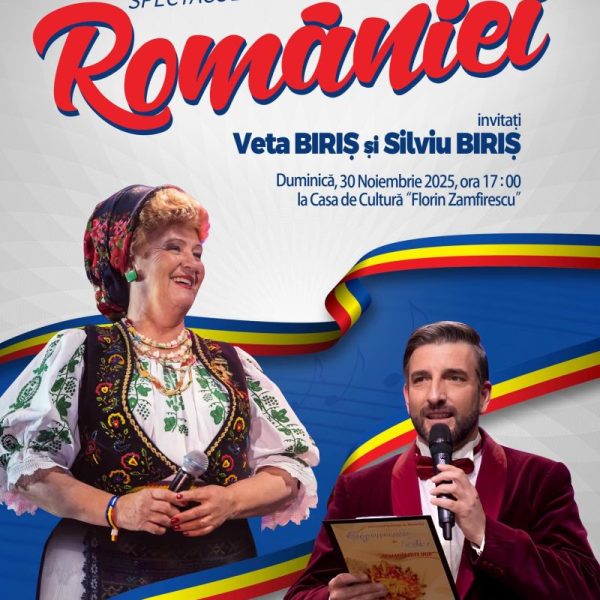 Spectacol folcloric cu Veta Biriș și Silviu Biriș, de Ziua României, la Călimănești