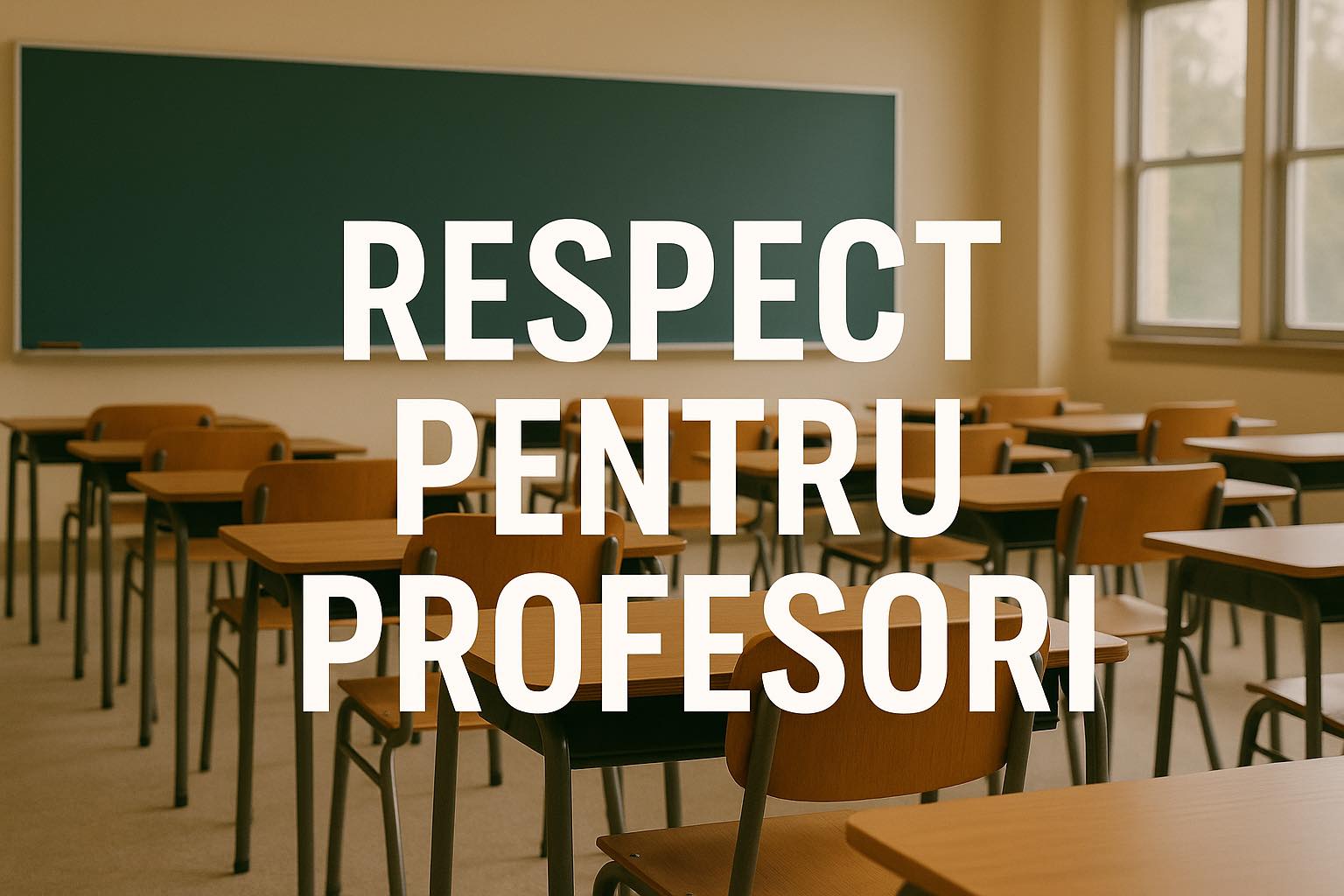 Profesorii nu au nevoie de etichete, ci de respect, claritate și condiții !