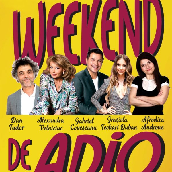 Astăzi, de la orele 19.00, Teatrul Alexandru Davila prezintă spectacolul WEEKEND DE ADIO de William Douglas Home, regia artistică Dan Tudor