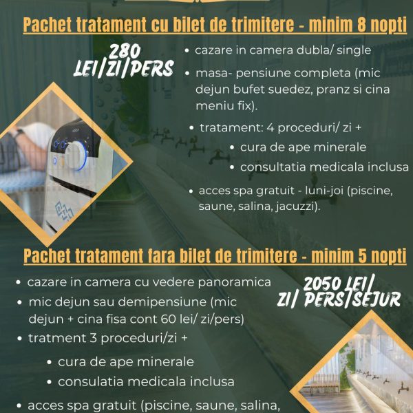 Începe anul cu sănătate, relaxare și energie nouă la Hotel Olănești & Spa Medical. Redeschidem baza medicală pe 19 ianuarie 2026
