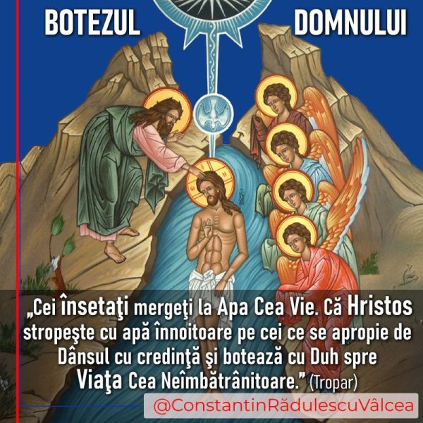 Constantin Rădulescu: Să aveți o zi de Bobotează binecuvântată și liniștită!