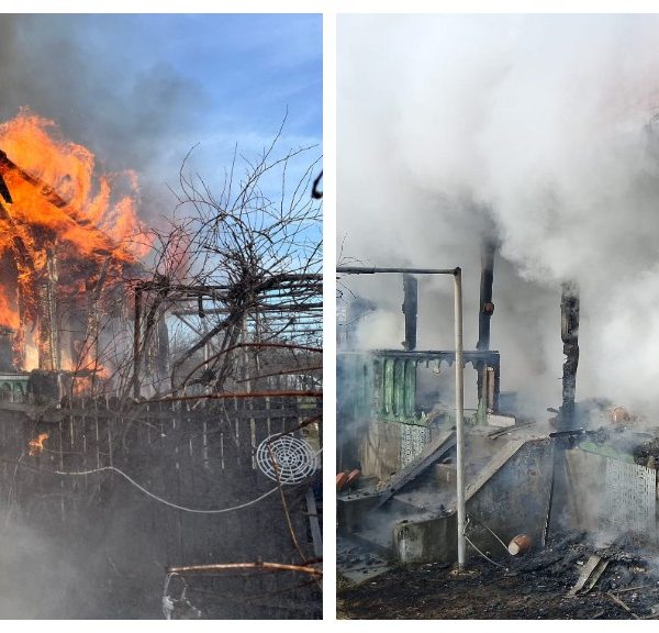 Incendiu la o casă din Stolnici. Flăcările au cuprins acoperișul pe 80 de metri pătrați