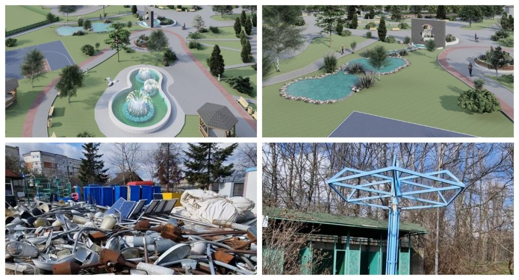 VIDEO. Fostul ștrand din Tudor Vladimirescu se transformă: parc de agrement pentru toate anotimpurile