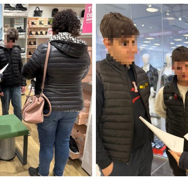 „Un block salvează viața”: polițiștii vâlceni, campanie de prevenire în centrele comerciale din Râmnicu Vâlcea