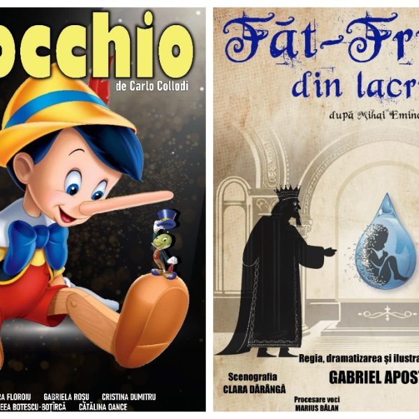 Weekend de poveste la teatru: „Pinocchio” și „Făt-Frumos din lacrimă”, două spectacole pentru întreaga familie
