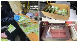 UPDATE/// VIDEO. „Fabrică de bani” descoperită de DIICOT: milioane de euro falși și legături în Bulgaria