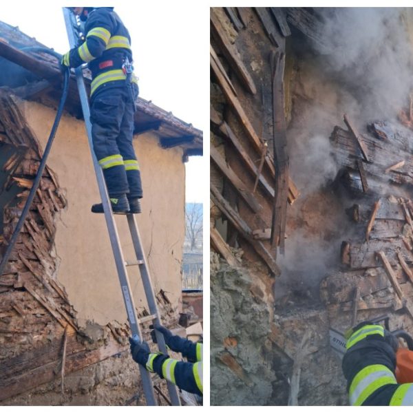 Incendiu la o casă, de la coșul de fum. Flăcările au fost oprite înainte să se extindă