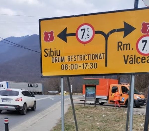 Restricții pe Valea Oltului: trafic îngreunat pe DN7 între Călimănești și Câineni