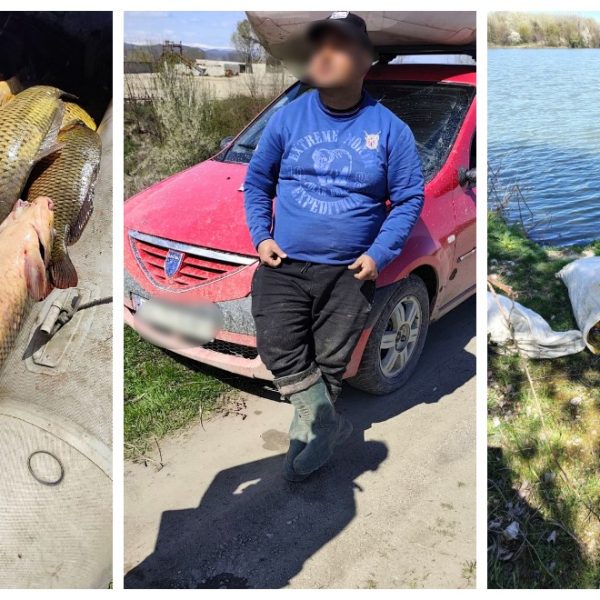 Aproape 2 kilometri de plase ilegale, scoase din râul Olt. Acțiune a jandarmilor vâlceni împotriva braconajului