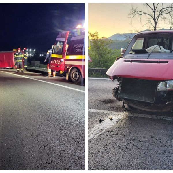Accident pe DN 7: O familie întreagă a ajuns la spital