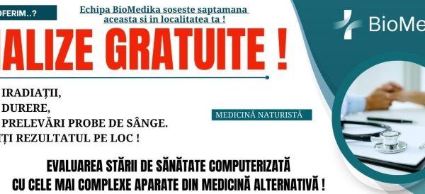 BioMedika aduce evaluările de sănătate computerizate la Topoloveni: Servicii de medicină alternativă disponibile în oraș