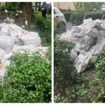 Saci cu moloz, abandonați pe spațiul verde al unui bloc din Pitești. Poliția Locală l-a&hellip;