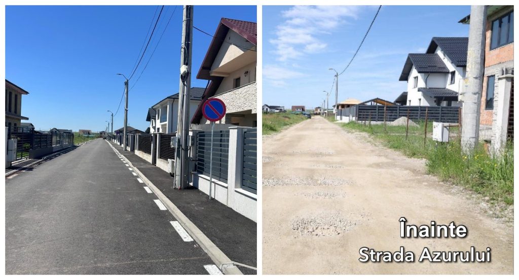 Încă o stradă de pământ din Pitești, modernizată și recepționată