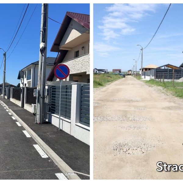 Încă o stradă de pământ din Pitești, modernizată și recepționată