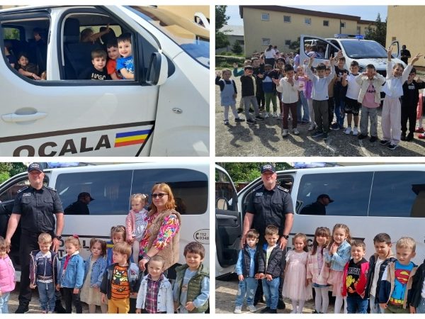 Lecție de siguranță rutieră pentru peste 370 de copii, la grădinița „Albă ca Zăpada” din Pitești