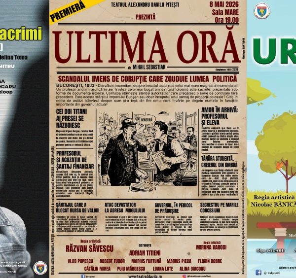 Premieră la Davila: „Ultima oră” deschide un weekend plin de povești, satiră și muzică la Teatrul Alexandru Davila