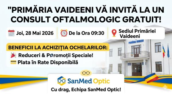 Primăria Comunei Vaideeni: Consult Oftalmologic Gratuit!