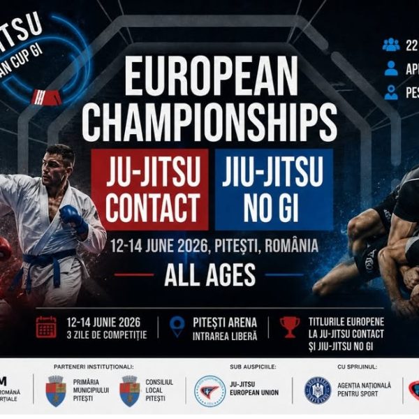 Piteștiul devine capitala europeană a Ju-Jitsu-ului. Peste 600 de participanți din 22 de țări vin la Pitești Arena