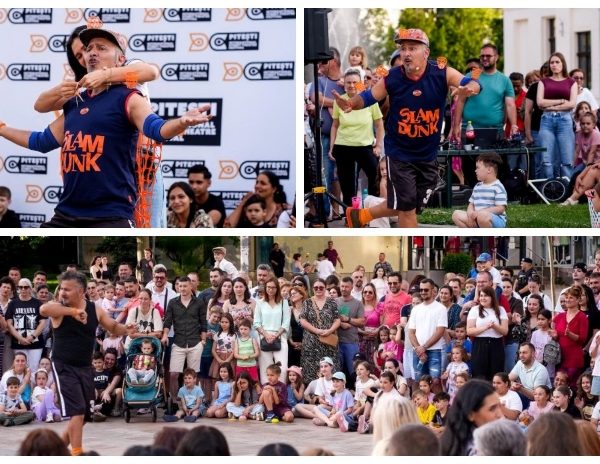 Un artist din Argentina a umplut Piața Primăriei de zâmbete. În această seară, ultimele două spectacole ale Festivalului de Teatru Stradal