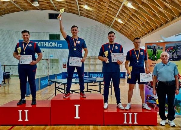 Pompierii argeșeni, pe podium la Campionatul de Tenis de Masă de la Zalău. Un nou titlu național pentru Ștefan Tonghioiu