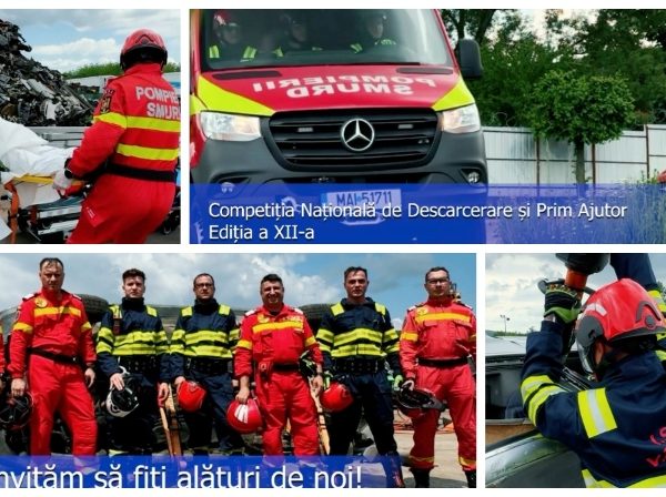 Trei zile de concursuri și demonstrații spectaculoase la Râmnicu Vâlcea. Începe Competiția Națională de Descarcerare și Prim Ajutor