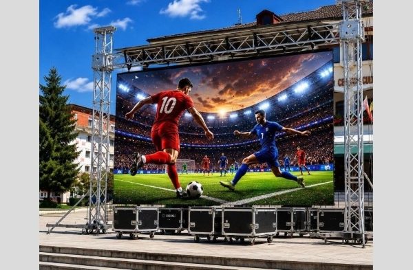 Mondialul FIFA 2026 se vede în Centrul Civic din Mioveni: meciurile vor fi transmise pe ecran LED în aer liber