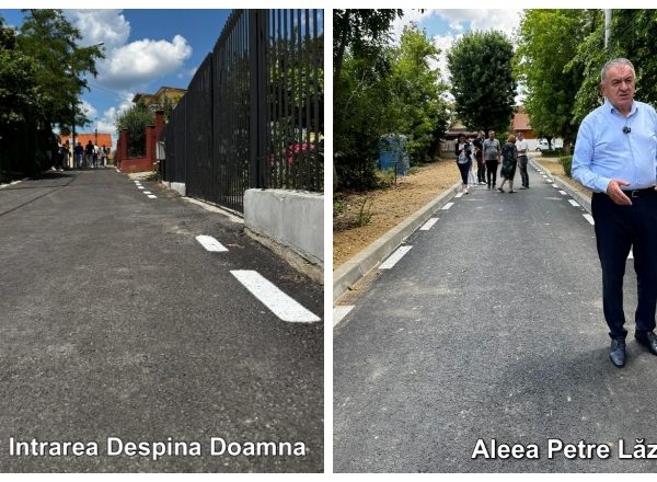 Încă două străzi din Pitești au trecut printr-o transformare completă