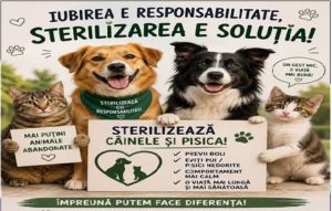 Sterilizarea câinilor și pisicilor, gratuită la Ștefănești. Primăria a anunțat programul campaniei