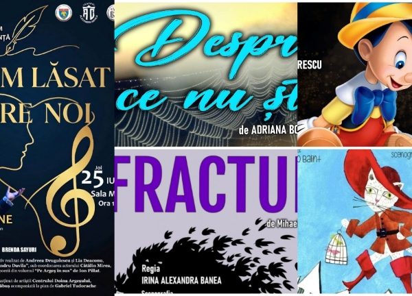 Teatrul „Alexandru Davila” Pitești propune un weekend prelungit de spectacole: poezie, basme și povești contemporane
