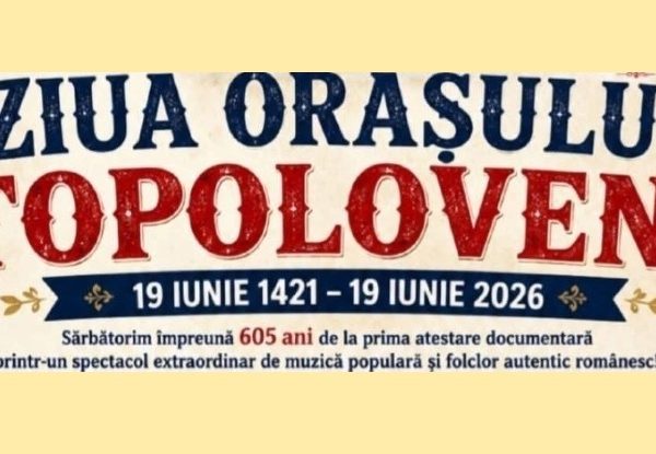 Mâine, Topoloveniul sărbătorește 605 ani de istorie. Constantin Enceanu și alți artiști îndrăgiți urcă pe scenă
