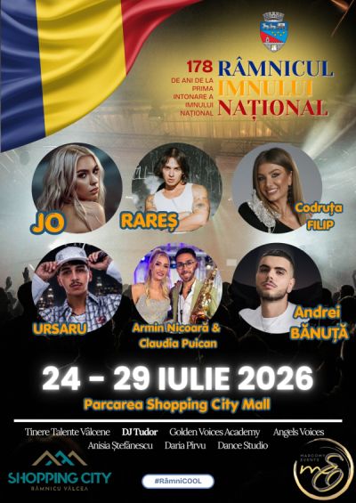 Râmnicu Vâlcea se pregătește pentru cea mai importantă sărbătoare a verii: Zilele Imnului Național. PROGRAMUL