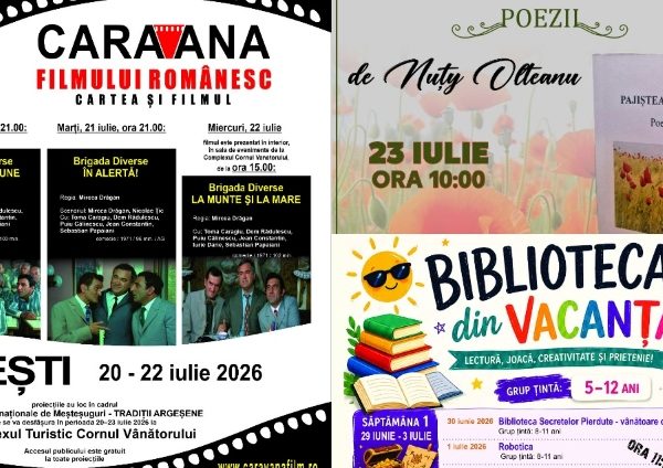 Ce au pregătit instituțiile de cultură ale CJ Argeș pentru săptămâna 18–24 iulie