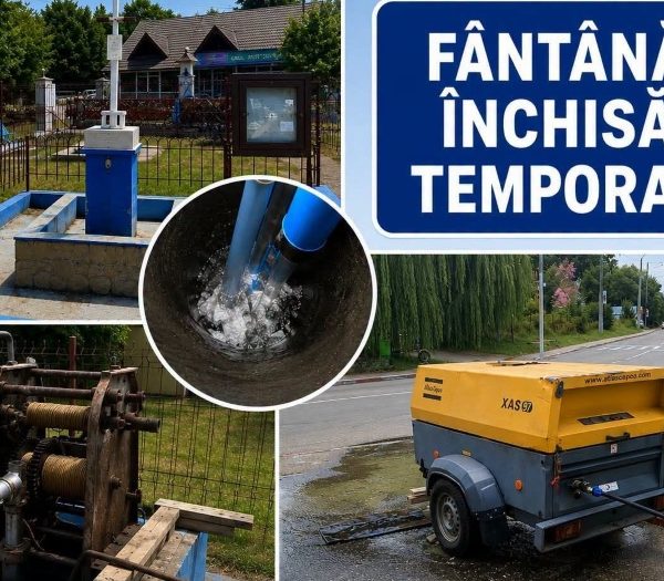 Au început lucrările de igienizare a fântânilor publice din Mioveni. Una dintre ele va fi închisă până luni